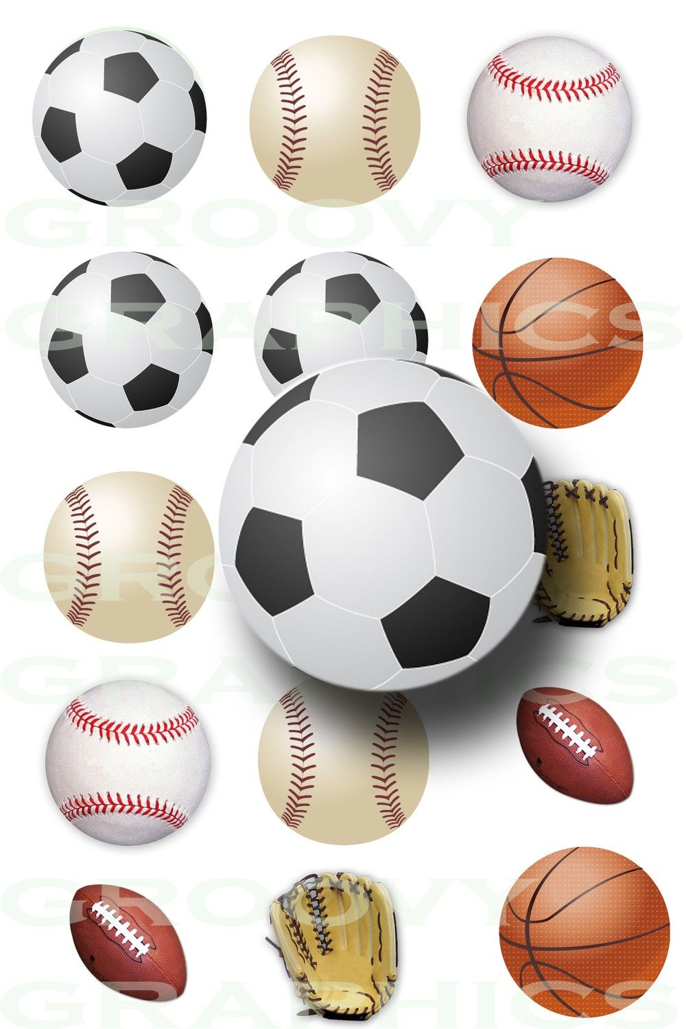 1000x1500 Sports Balls Collage (id: 95233) | BUZZERG