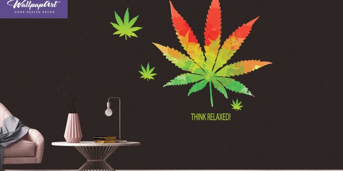 2400x1600 Marijuana Wallpaper removable, Wall Art decoration, Marry Jane home decor 03