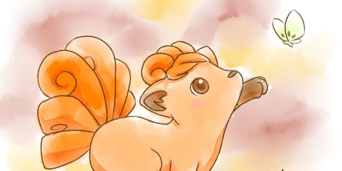 1055x757 Vulpix Wallpaper
