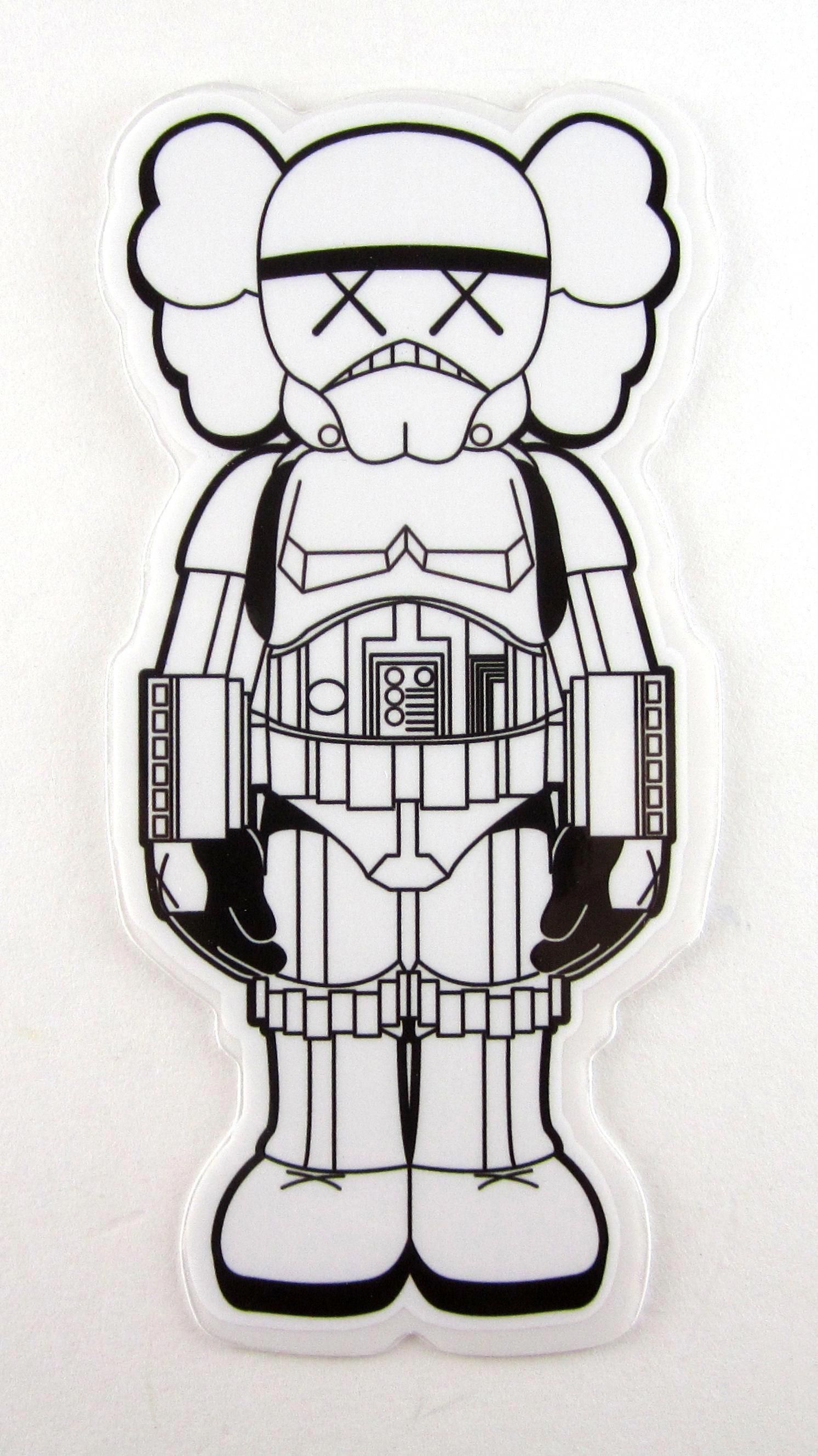1493x2659 stormtrooper Companion sticker - art by KAWS Original Fake