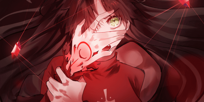 1366x768 Download 1366x768 Tohsaka Rin, Tattoo, Fate Stay Night, Magic