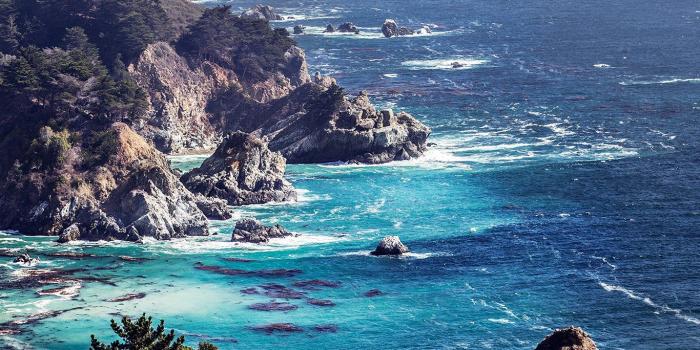 1366x768 wallpaper for desktop, laptop | my12-sea-ocean-rock-nature-mountain