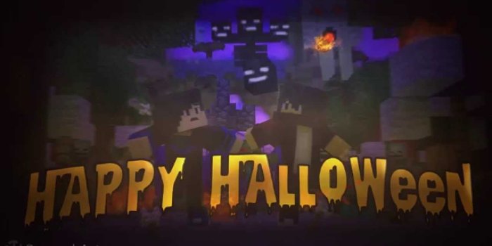 1280x720 Minecraft Halloween Wallpaper [ Speedart ]