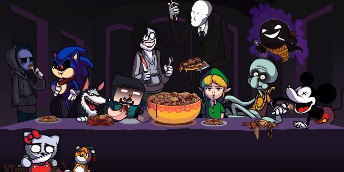 1920x1080 HD wallpaper: Ghast, halloween, Hello Kitty, Link, Mickey Mouse