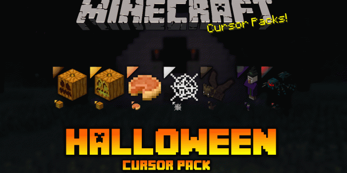1280x720 Minecraft Halloween Cursor Pack by dakotaatokad