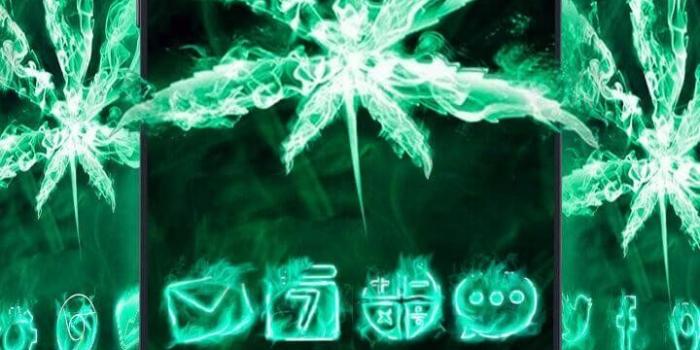 720x1280 Neon Fire Weed Skull Themes HD Wallpapers 3D icons 1.3 APK Download