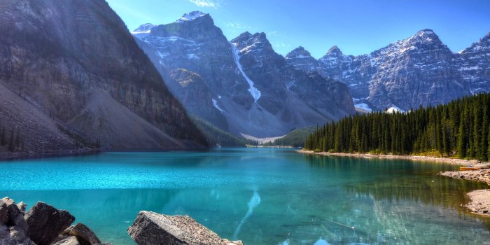 3840x2160 Wallpaper Lake, 4k, HD wallpaper, Mountains. Forest, Pine, OS #154