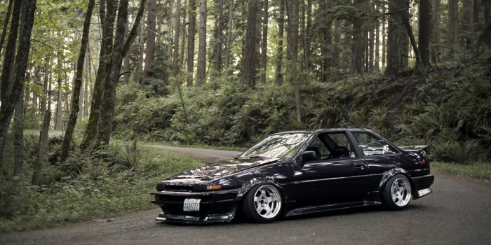 1920x1080 1920x1080 corolla, corolla, toyota, ae86, outlook, black, toyota