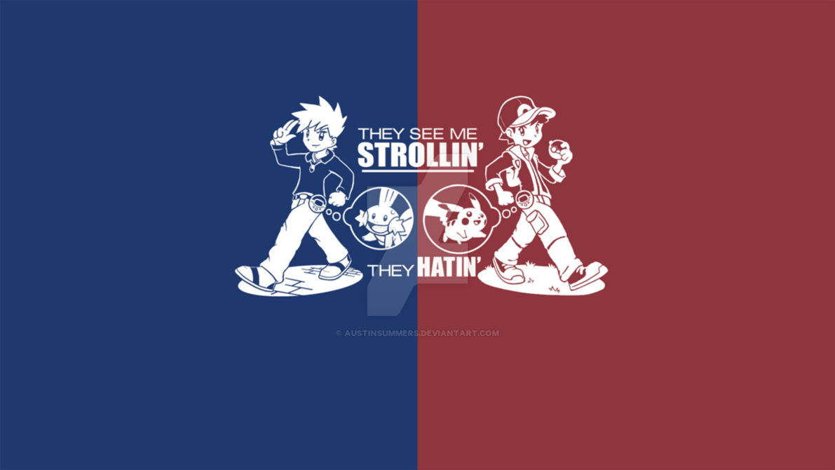 1191x670 Pokemon-Trainer-Red-and-Blue-Wallpaper by AustinSummers
