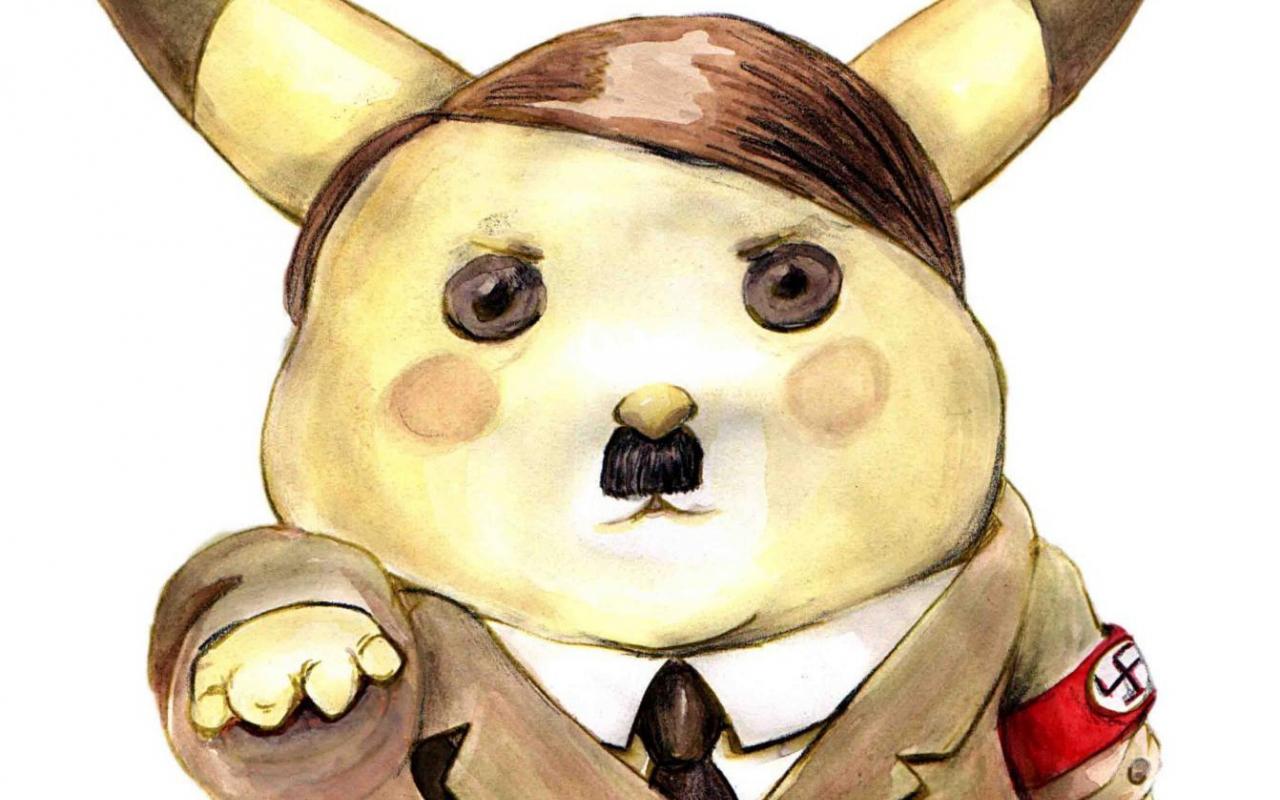 1280x800 Pokemon pikachu funny nazi adolf hitler wallpaper (14816) | Pictureicon