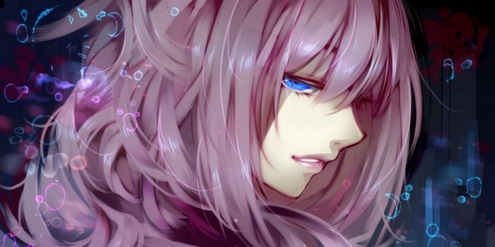 1920x1080 Download wallpaper 1920x1080 anime, girl, purple, hair, look full hd