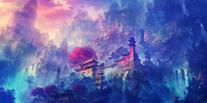 1920x1080 Purple Anime Scenery Wallpapers - Top Free Purple Anime Scenery
