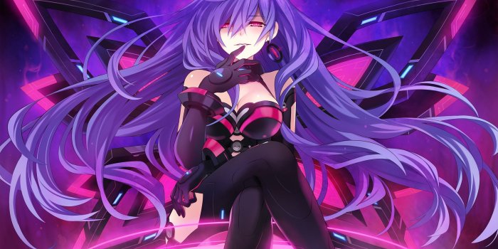 2560x1440 4514054 #Hyperdimension Neptunia, #purple hair, #Tsunako, #Iris