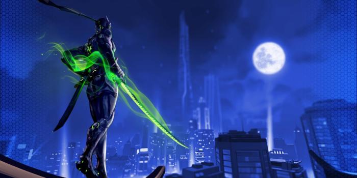2000x1120 Download wallpaper Genji skin full HD on GameWalls. | Overwatch