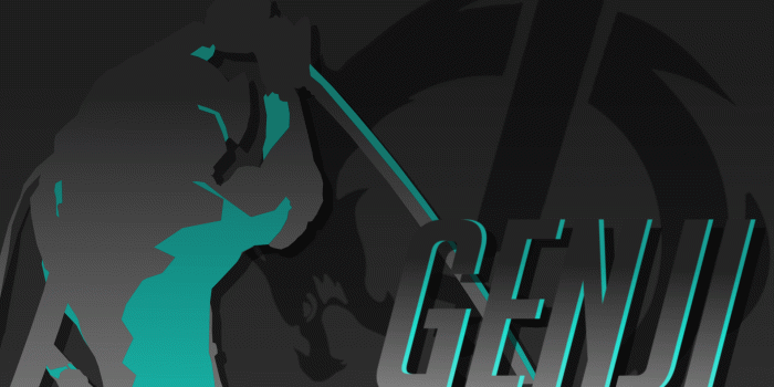 1920x1080 I made a Genji minimalist wallpaper. Constructive criticism wanted