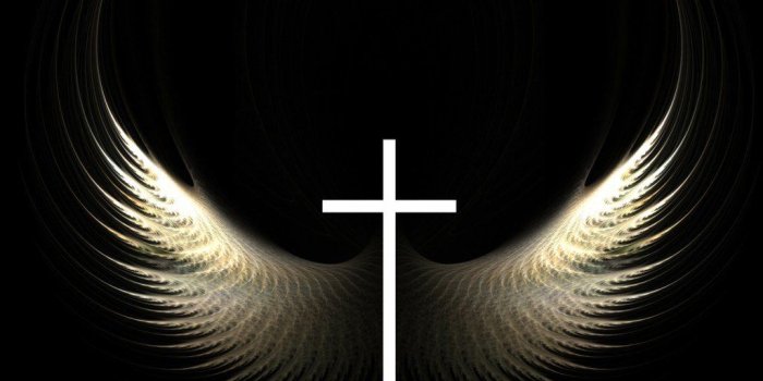 1024x768 images of cross | Christian Graphic: Cross and Wings Wallpaper