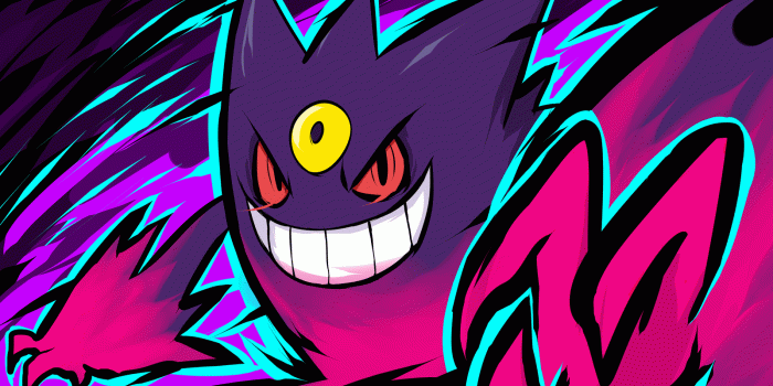 1600x1000 4545707 #ishmam, #Gengar, #Mega Gengar, #Pokémon, wallpaper