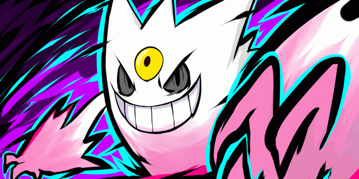1600x1000 4541980 #ishmam, #Pokémon, #Shiny Mega Gengar, #Gengar, wallpaper