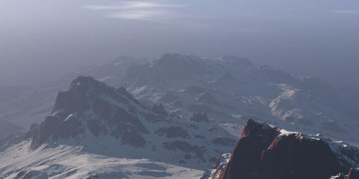 1024x768 Summit cold, 1024 x 768pix wallpaper Nature, 3D Digital Art