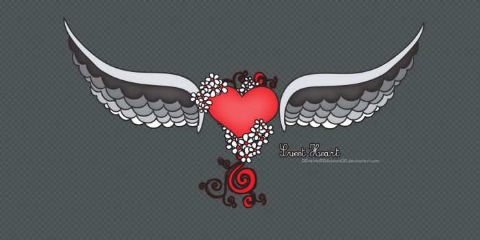 1280x800 Very cool design heart-shaped theme wallpaper - Others
