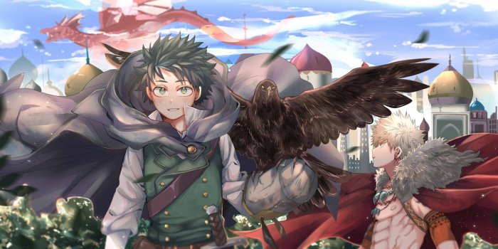 2560x1080 Download 2560x1080 Wallpaper Anime, Izuku Midoriya, Katsuki Bakugou