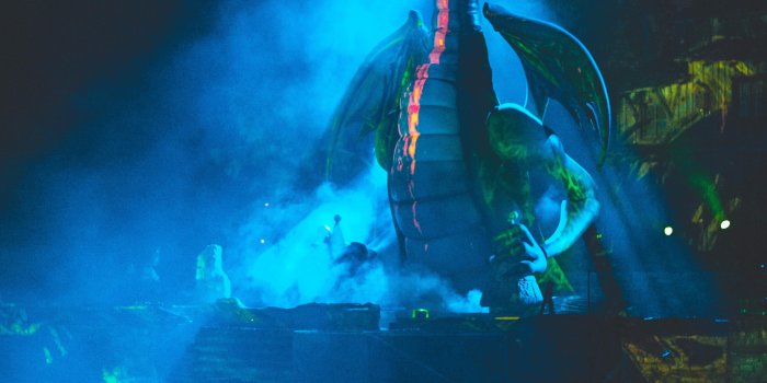 3642x5752 Took this shot of the Dragon during Fantasmic! : Disneyland