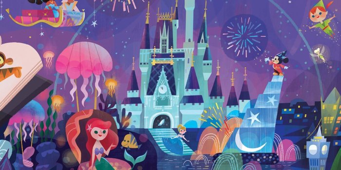 1280x950 Mural for Disney Tokyo Celebration Hotel by Joey Chou - Closeup # 2