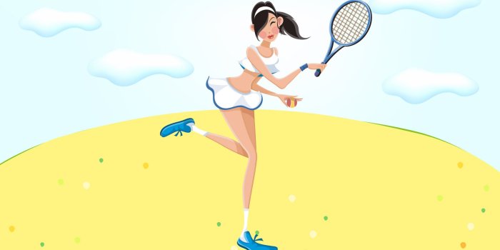 1920x1200 Sports girl 8953 - Sports Girls Wallpapers - Cartoon illustration