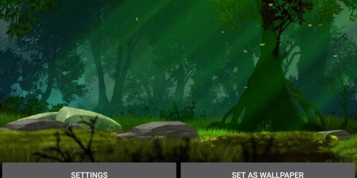 1280x720 Android live wallpaper, magical forest