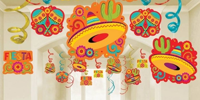 908x950 Mexican Fiesta Mega Value Swirl Decoration Pack by Amscan 67086