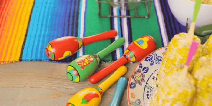 1920x1080 Fiesta party buffet table with spicy mexican corn on the cob and other  traditional Mexican food. Stock Video Footage - Storyblocks Video