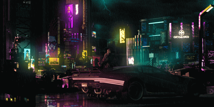3840x2160 4K wallpaper I made of a rainy night in the city : cyberpunkgame