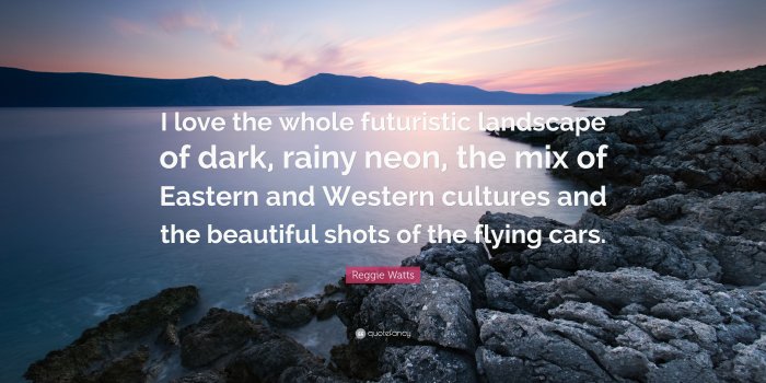 3840x2160 Reggie Watts Quote: “I love the whole futuristic landscape of dark