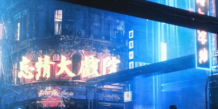 2560x1700 Download 2560x1700 Neon City, Man, Walking, Cape, Raining, Artwork