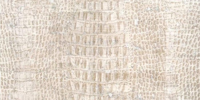 1000x1000 Cork Fabric - Textured White Crocodile