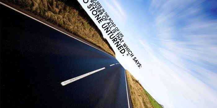 1024x768 Motivational Wallpaper on Life : Leave No Stone Unturned | Dont Give