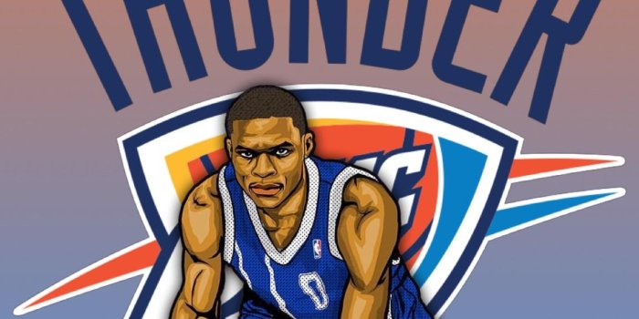 1152x2048 Made a Russell Westbrook wallpaper! : Thunder