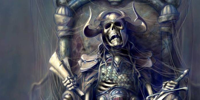 1024x768 Undead King on Throne Wallpaper | Fantasy (dark) Art and so on