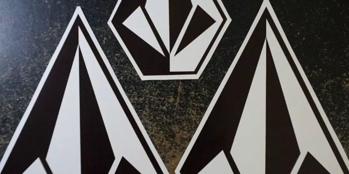 1054x1132 Volcom Stone Team Riders Stickers Set of 3 Decals 2pcs 10x7inch and 1 small  sticker 7x5inc Surfboard Snowboard Skateboard Car Window Bumper