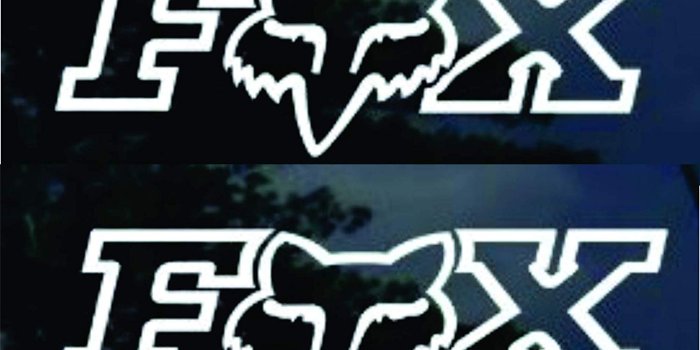 1500x1248 Fox Racing Decal X 2 Side Window Decal Sticker Wall Art