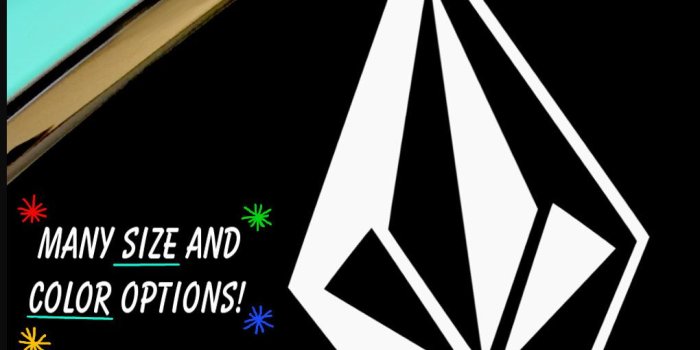 1020x1020 Volcom Stone Vinyl sticker decal skateboarding snowboarding Custom size and  color for car or truck window bumper sticker