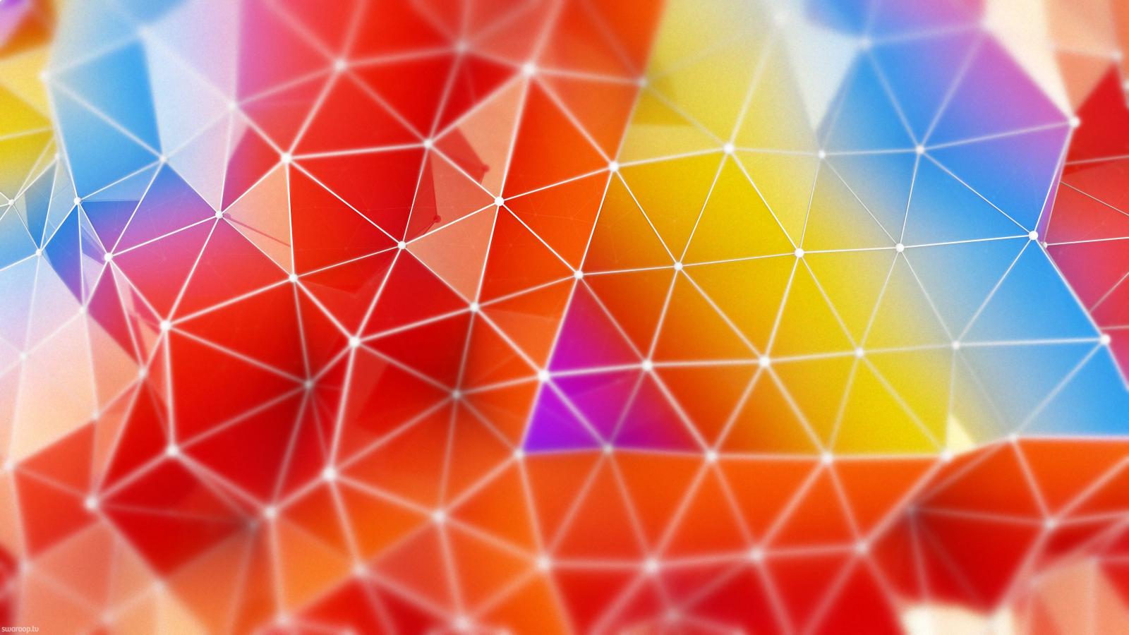 4096x2304 Wallpaper Abstract, Colorful, Triangles, 4K, Abstract, #1010