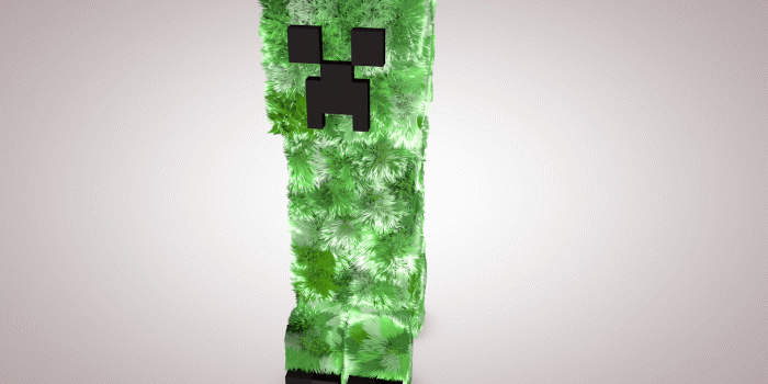 1920x1200 3D Large White Background Creeper Big Mixed Fullscreen High Quality