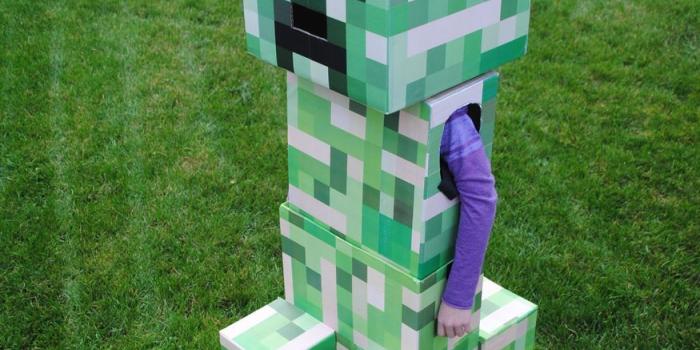 875x1024 Minecraft Creeper Costum HD Wallpaper, Background Images