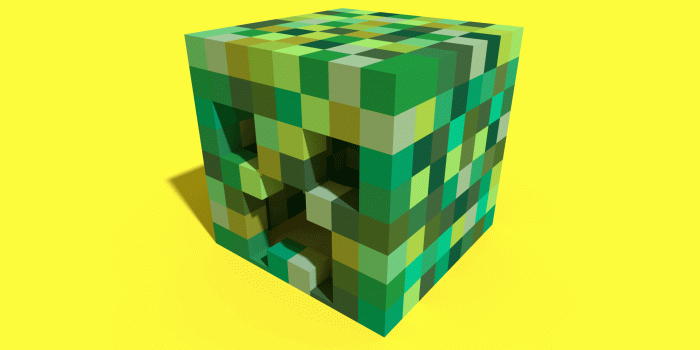 1920x1080 Pixel Creeper Head Empty