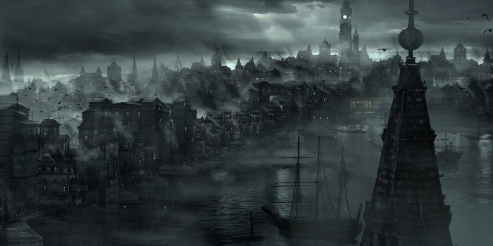 1920x1080 A dark City 1920 × 1080 : wallpapers