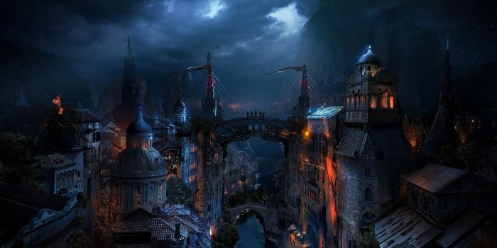 1920x1080 Dark City - Wallpaper #44869