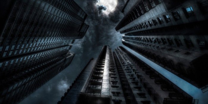 1332x850 Wallpaper night, art, Gotham, dark city images for desktop, section