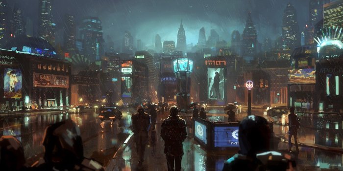 1920x1135 4581493 #science fiction, #dark, #cityscape, #night, #rain