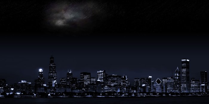 3360x1050 Dark City Wallpaper | 3360x1050 | ID:20746